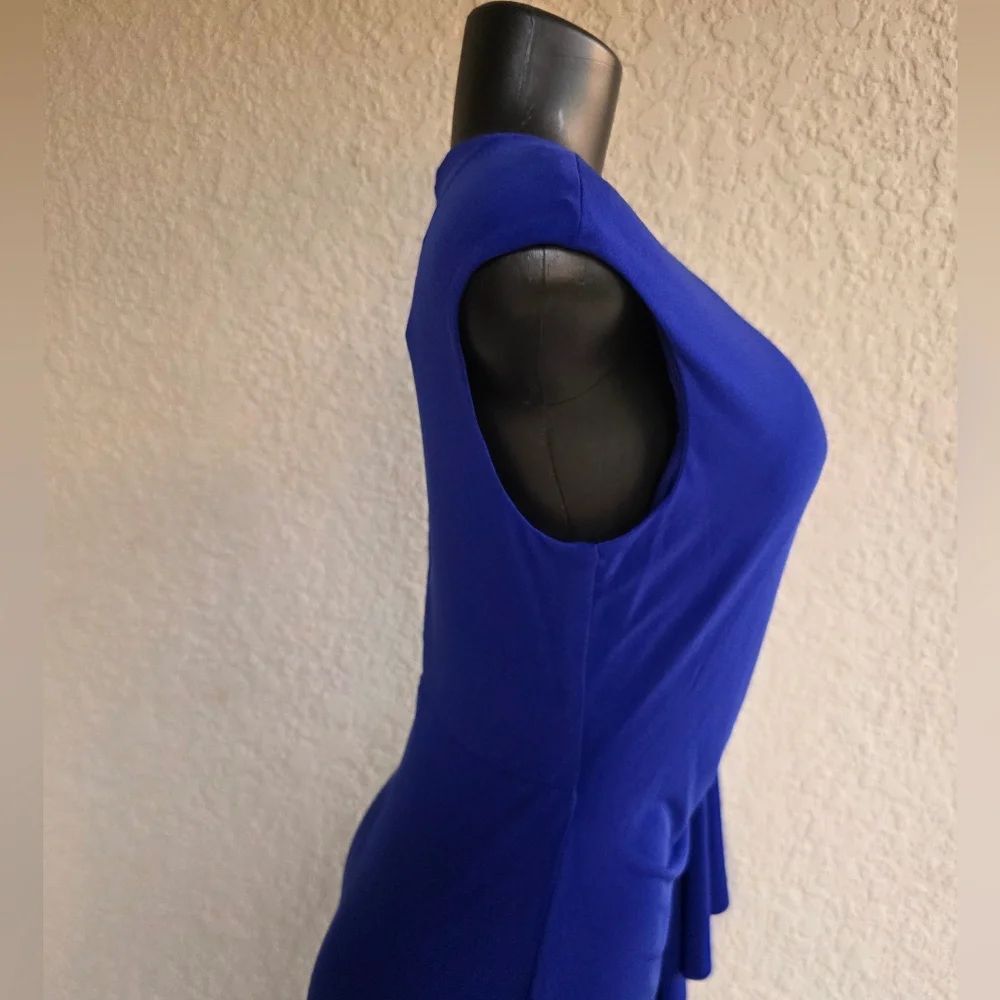 BRAND NEW CONNECT APPAREL SLEEVELESS SIDE RUFFLE SHEATH DRESS - Picture 9 of 16